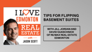 Jason Scott with Jill Jordan and David Quaschnick of RE/MAX Real Estate Edmonton