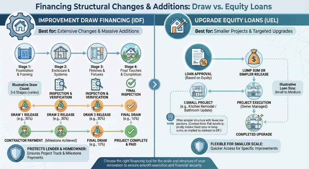 How Improvement Draw Financing and Upgrade Equity Loans Work