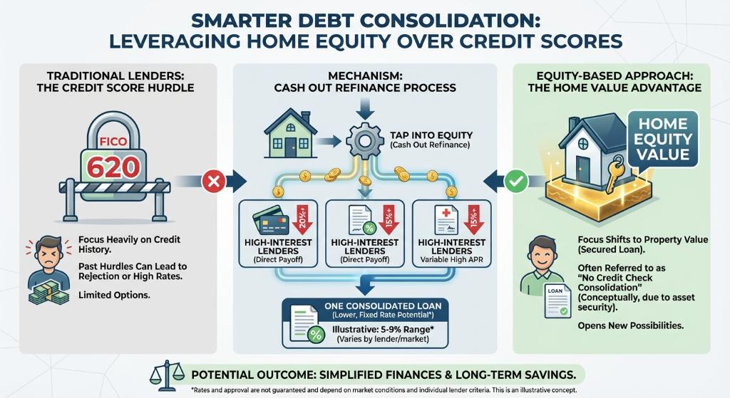 No Credit Check Consolidation and Equity Solutions