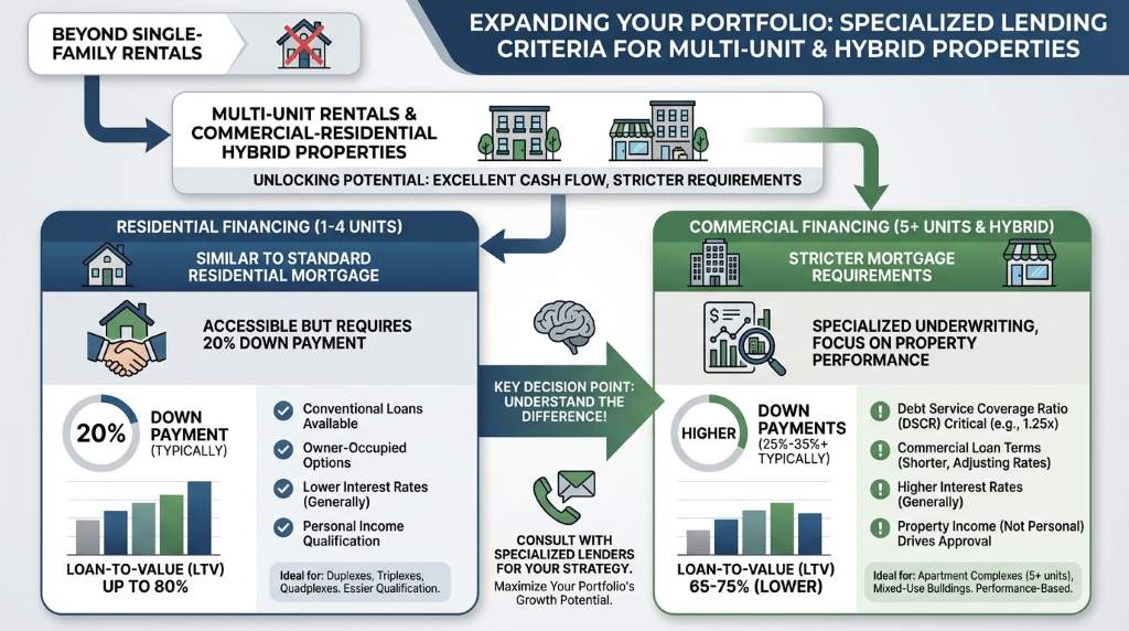 Financing Multi-Unit Rentals and Commercial-Residential Hybrids
