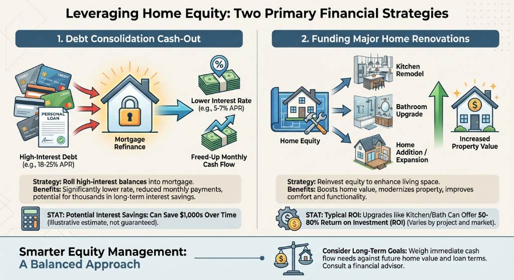 Top Reasons to Choose a Cash-Out Refinance: Debt Consolidation and Home Improvements
