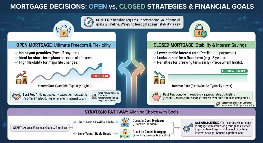 Comparing Open Mortgages to Closed and Switch Options