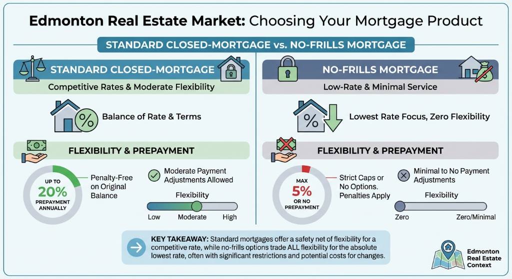 How a No-Frills Mortgage Compares to a Standard Closed-Mortgage